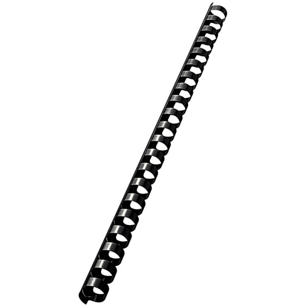 Plastikbinder&uuml;cken Leitz 37580 - &Oslash; 14 mm A4 schwarz bis 125 Blatt Pckg/100