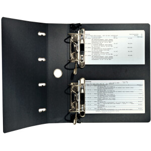 H&auml;ngeordner Leitz Premium 1824 - 2xA5 quer 266 x 319 mm schwarz 75 mm breit Standardmechanik Hartpappe