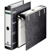 H&auml;ngeordner Leitz Premium 1824 - 2xA5 quer 266 x 319 mm schwarz 75 mm breit Standardmechanik Hartpappe