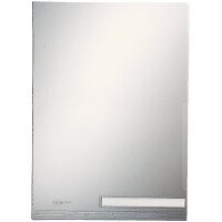 Sichth&uuml;lle Leitz Maxi 4053 - A4 315 x 225 mm farblos mit Beschrichtungsfenster oben/rechts offen 0,17 mm PVC-Weichfolie Pckg/50