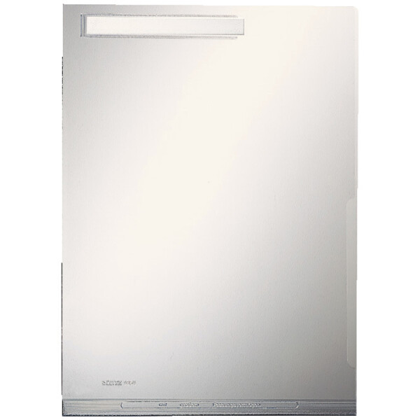 Sichth&uuml;lle Leitz Maxi 4054 - A4 315 x 225 mm farblos mit Beschrichtungsfenster oben/rechts offen 0,17 mm PVC-Weichfolie Pckg/50