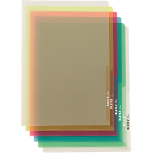 Sichth&uuml;lle Leitz Premium 4105 - A5 220 x 160 mm farblos oben/rechts offen 0,15 mm PVC-Hartfolie Pckg/100
