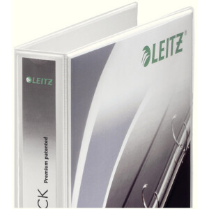 Pr&auml;sentationsringbuch Leitz SoftClick 4200 - A4 &Uuml;berbreite wei&szlig; 4-D-Ring Mechanik &Oslash; 20 mm f&uuml;r 180 Blatt PP