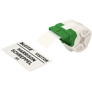Etikettendrucker Rollenetikett Leitz ICON 7005 - auf Rolle Karten-Etikett 57 mm x 22 m wei&szlig; nicht klebend Thermokarton f&uuml;r Thermodrucker Endlos
