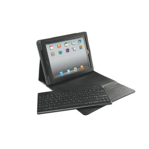 iPadschutzh&uuml;lle Leitz Complete 6385 - 206 x 35 x 262 mm schwarz mit Tastatur und Standfunktion synthetisches Leder