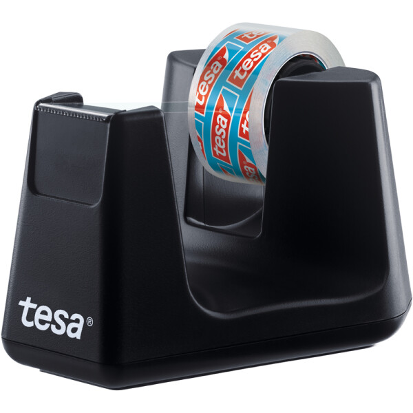 Klebefilm Tischabroller tesa Easy Cut Smart 53903 - bis 19 mm x 33 m schwarz inkl. 1 Rolle Set