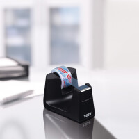 Klebefilm Tischabroller tesa Easy Cut Smart 53903 - bis 19 mm x 33 m schwarz inkl. 1 Rolle Set