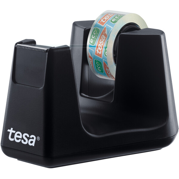 Klebefilm Tischabroller tesa Easy Cut Smart 53904 - bis 19 mm x 33 m schwarz inkl. 1 Rolle Set