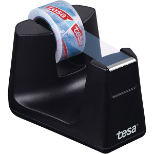 Klebefilm Tischabroller tesa Easy Cut Smart 53904 - bis 19 mm x 33 m schwarz inkl. 1 Rolle Set