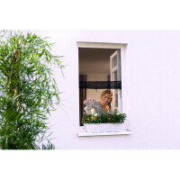 Fliegengitter Fenster tesa Insect Stop Open/Close 55033 - 130 x 150 cm wei&szlig; Klettsystem