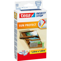 Fliegengitter Dachfenster tesa Insect Stop Sun Protect 55924 - 120 x 140 cm anthrazit Flexibles Befestigungssystem