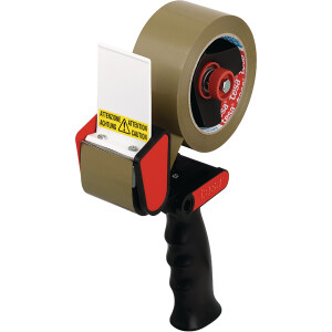 Packband Handabroller tesa tesapack Classic 56403 - bis 50 mm rot/schwarz einzeln