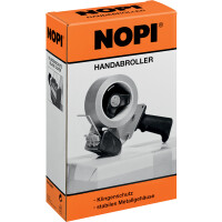 Packband Handabroller tesa NOPI Economy 56406 - bis 50 mm schwarz/gelb einzeln