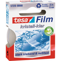 Klebefilm tesa tesafilm kristallklar 57316 - 15 mm x 33 m kristall-klar f&uuml;r Privat/Endverbraucher-Anwendungen