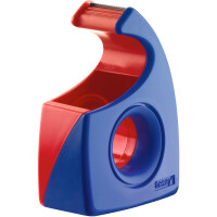 Klebefilm Handabroller tesa Easy Cut 57443 - 19 mm x 10 m rot/blau einzeln