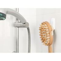 Haken tesa Powerstrips Waterproof 59701 - eckig wei&szlig; bis 2 kg f&uuml;r Badezimmer Kunststoff Pckg/2
