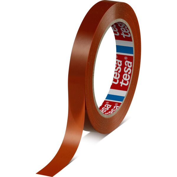 Verpackungsklebeband tesa Strapping 64286 - 15 mm x 66 m orange PP-Band für Industrie/Gewerbe-Anwendungen