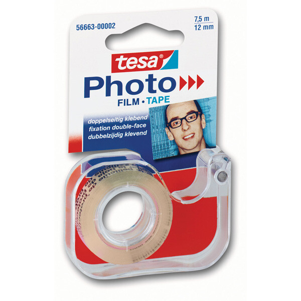 Fotodoppelklebeband tesa 56663 - 12 mm x 7,5 m transparent
