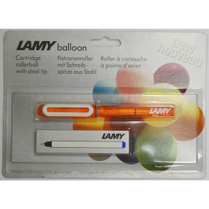 Tintenroller Lamy ballon Mod. 311 1220504 - orange/transluzentes Geh&auml;use Mine M blau LAMY M63