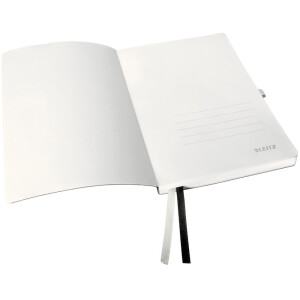 Notizbuch Leitz Style 4453 - A5 148 x 210 mm schwarz blanko 80 Blatt Kunststoff-Einband FSC 96 g/m&sup2;