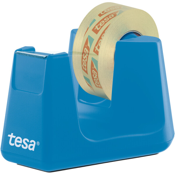 Klebefilm Tischabroller tesa Easy Cut Smart 53908 - bis 19 mm x 33 m blau inkl. 4 Rollen Set