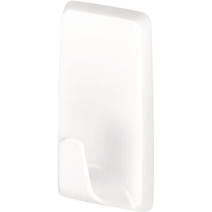 Haken tesa Powerstrips 57072 - eckig weiß bis 1 kg für glatte Oberflächen Kunststoff Pckg/3