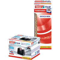 Klebefilm Tischabroller tesa tesafilm Eco &amp; Clear 53906 - bis 19 mm x 33 m schwarz inkl. 8 Rollen Set