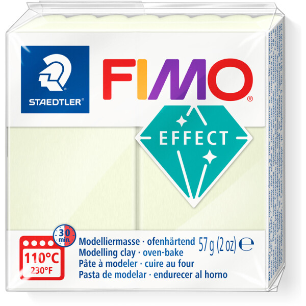 Modelliermasse Staedtler FIMO effect 8020 - nachtleuchtend leuchtend ofenh&auml;rtend 57 g