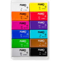 Modelliermasse Staedtler FIMO soft 8023C12 - farbig sortiert basic colours ofenh&auml;rtend 25 g 12er-Set