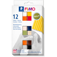 Modelliermasse Staedtler FIMO soft 8023C12 - farbig sortiert natural colours ofenh&auml;rtend 25 g 12er-Set