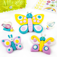 Modelliermasse Staedtler FIMO Kids 803410LY - farbig sortiert Butterfly normalfarbend ofenh&auml;rtend 42 g 4er-Set