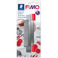 Modelliermesser Staedtler FIMO Werkzeug 870004 - 1 starre, 1 flexible und 1 geriffelte Klinge 3er-Set