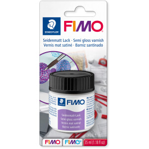 Seidenmattlack Staedtler FIMO Metalle &amp; Lacke 870501BK - auf wasserbasis Glasfl&auml;schchen 35 ml