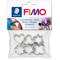 Ausstechform Staedtler FIMO Formen 872403 - 2 / 3 cm silber verschieden 6er-Set