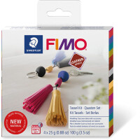 Modelliermasse Staedtler FIMO effect Leder 8015DIY2 - farbig sortiert lederfarbend ofenhärtend 25 g 4er-Set