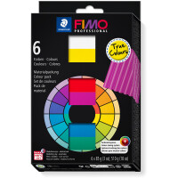 Modelliermasse Staedtler FIMO professional 8003 - farbig sortiert basic colours ofenh&auml;rtend 85 g 6er-Set