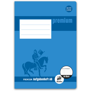 Hausaufgabenheft Staufen Premium Academy 734010162 - A6 105 x 148 mm klimaneutral 24 Blatt hochwei&szlig;es Premiumpapier 90 g/m&sup2;