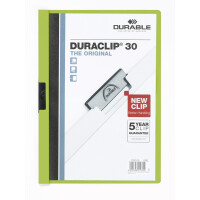 Klemmhefter Durable Duraclip 2200 - A4 307 x 220 mm grün bis 30 Blatt Hartfolie