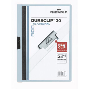 Klemmhefter Durable Duraclip 2200 - A4 307 x 220 mm blau...