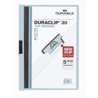 Klemmhefter Durable Duraclip 2200 - A4 307 x 220 mm blau bis 30 Blatt Hartfolie
