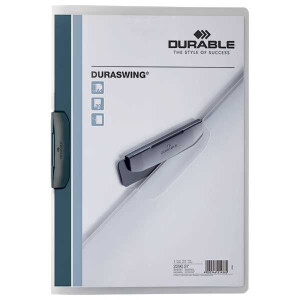 Klemmhefter Durable Duraswing 2290 - A4 306 x 220 mm graphit transparent bis 30 Blatt PP-Folie
