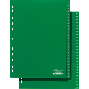 Register Durable 6157 - A4 grün 1-52 PP-Folie