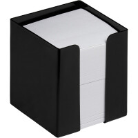 Zettelbox König & Ebhardt 0101090 - 9,5 x x cm schwarz inkl. Weiße Zettel Pckg/700