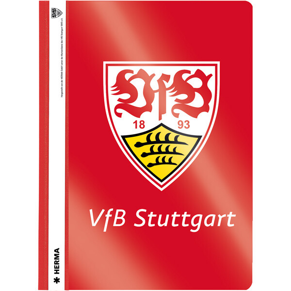 Sichthefter Herma Fußball 19158 - A4 297 x 210 mm VfB Stuttgart mit Beschriftungsfeld PP-Folie