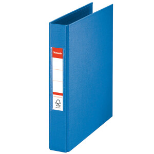 Ringbuch Esselte Vivida 47685 - A5 blau 2-Rund-Ring Mechanik Ø 25 mm für 190 Blatt Pappe/PP-Folie