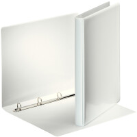 Präsentationsringbuch Esselte 49700 - A4 weiß 4-Rund-Ring Mechanik Ø 16 mm für 100 Blatt PP