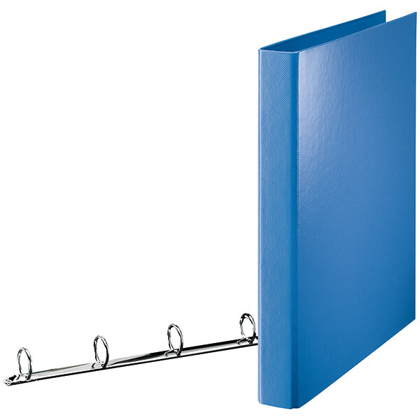 Ringbuch Esselte Standard 82335 - A4 blau 4-Rund-Ring Mechanik Ø 25 mm 190 Blatt PP