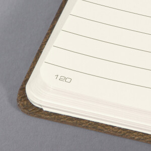 Notizbuch sigel Conceptum CO603 - A5 148 x 210 mm vintage brown liniert 97 Blatt Hardcover-Einband 80 g/m²