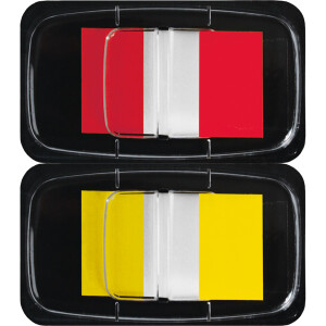 Haftmarker sigel Z-Marker HN496 - 25 x 43 mm rot/gelb Folie Pckg/100