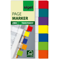 Haftmarker sigel HN677 - 12 x 50 mm farbig sortiert Papier Pckg/280